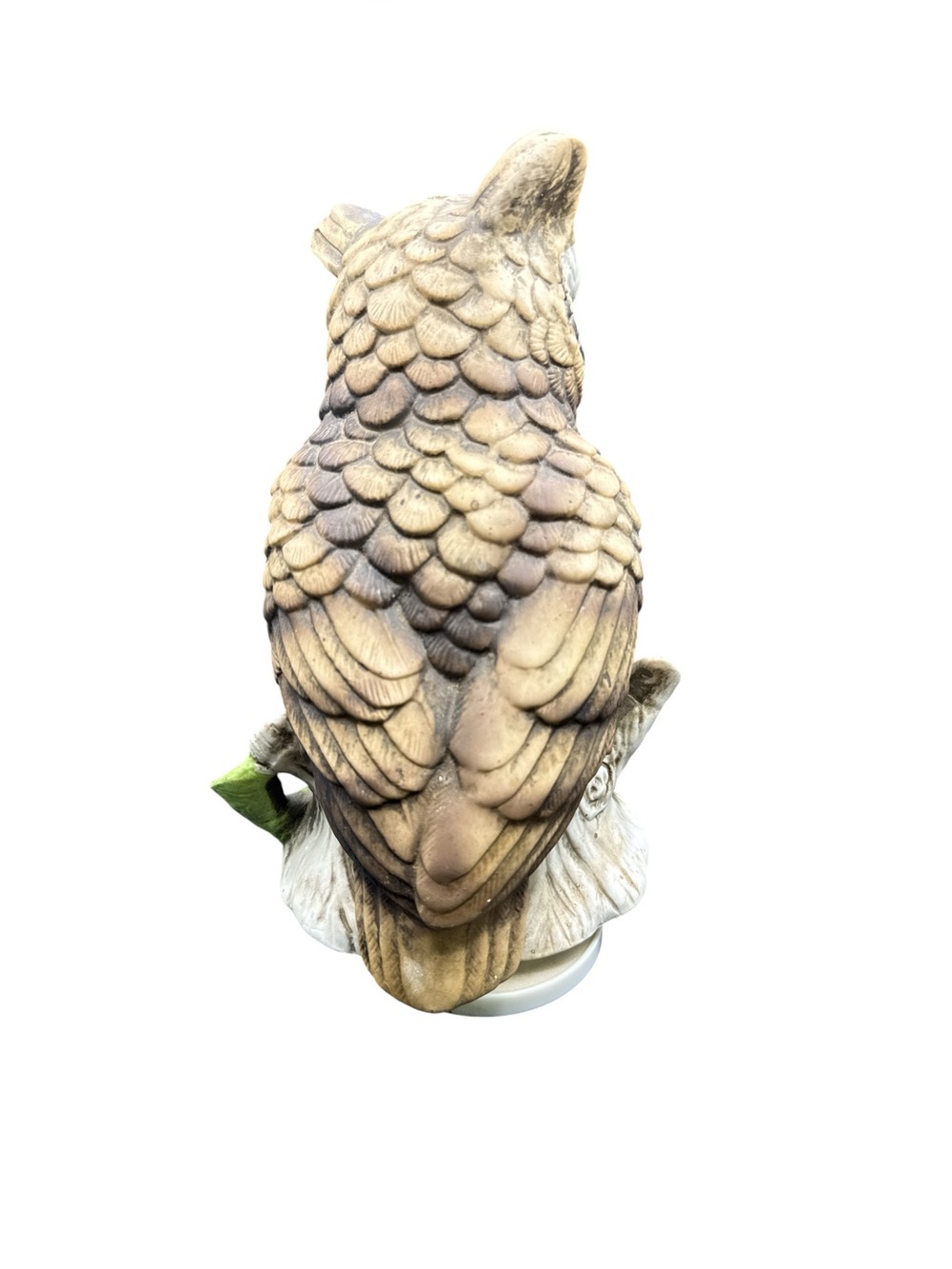 Vintage 1970s Bisque Porcelain Rotating Owl Rotating Music Playing Figurine - Picture 5 of 8